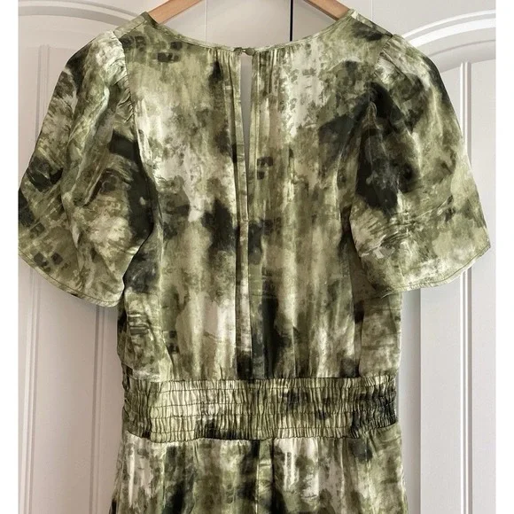 Anthropologie NWT The Somerset Jumpsuit Size Small Tall ST Women's Olive Green - Picture 6 of 14